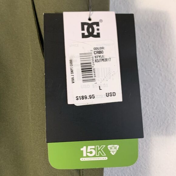 NWT DC Women’s Viva 15K Shell Snow Snowboarding Pants Olive Green Sz L - Picture 13 of 16